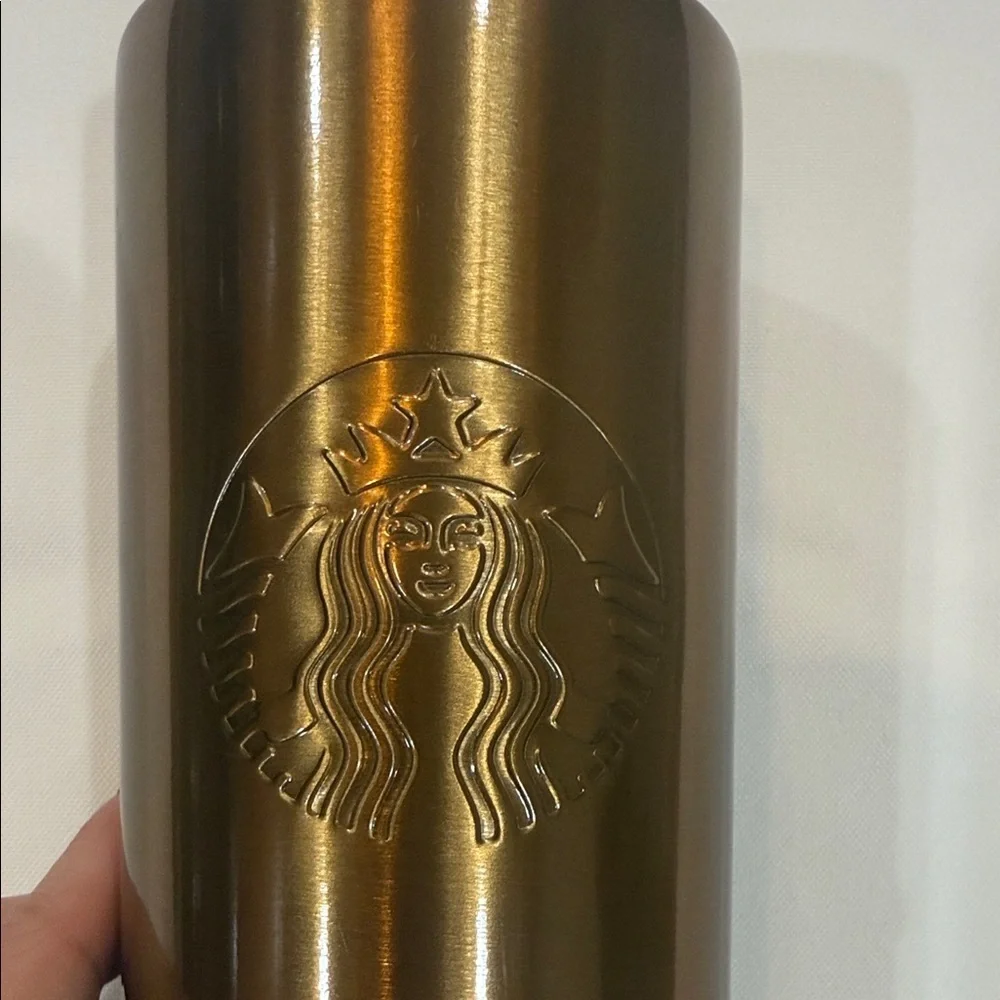 Starbucks Metallic gold holiday Tumbler
